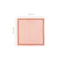Ripple Edge Peach Cotton Napkin Set Of 6