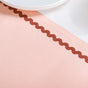 Ripple Edge Peach Cotton Table Runner 183x36cm