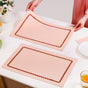 Ripple Edge Peach Set Of 6 Reversible Cotton Placemats