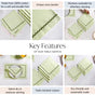 Ripple Edge Set Of 4 Green Cotton Napkins