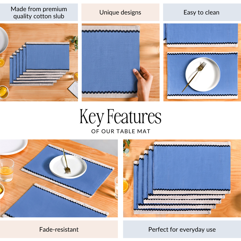 Ripple Edge Table Mat Set Of 6