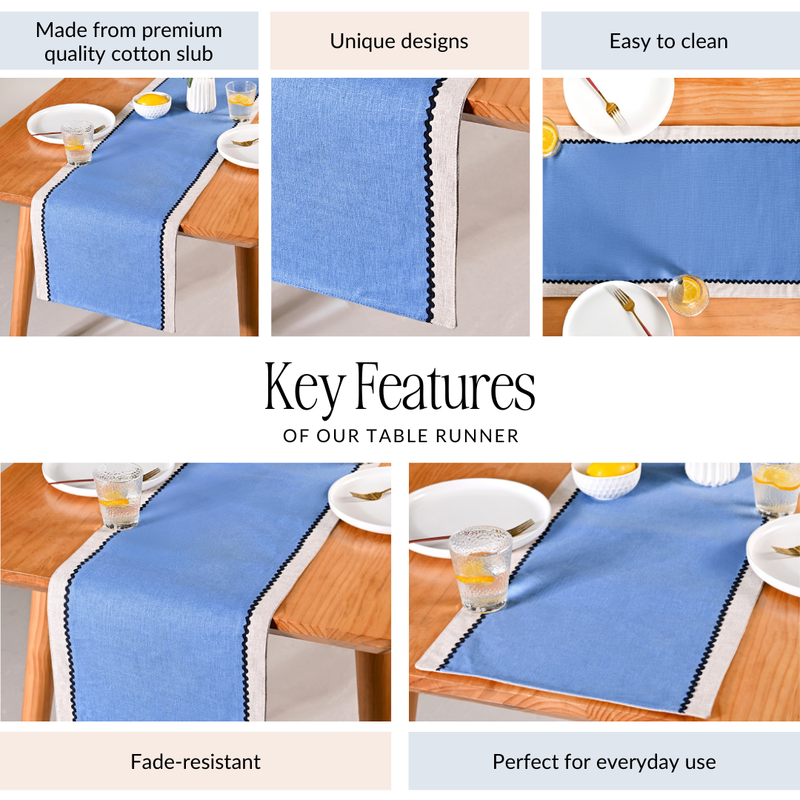 Ripple Edge Table Runner 181x40cm