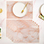 Rose Gold Blooming Flower Table Mat Set Of 6