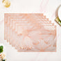 Rose Gold Blooming Flower Table Mat Set Of 6