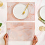 Rose Gold Blooming Flower Table Mat Set Of 6