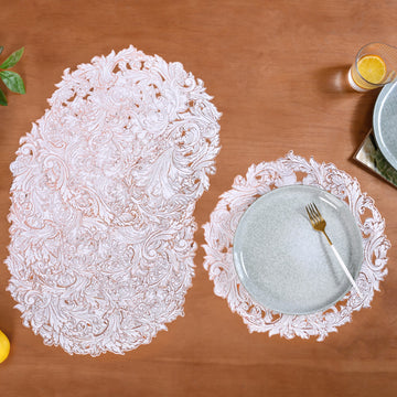 Rosé Luxe Round Tablemat Set Of 6