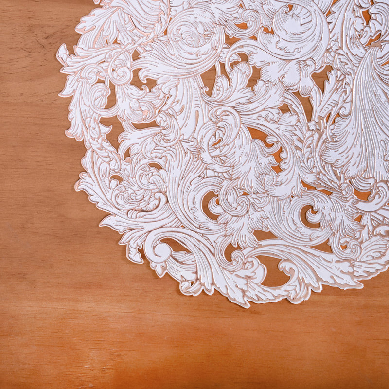 Rosé Luxe Round Tablemat Set Of 6
