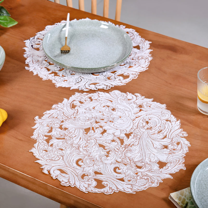 Rosé Luxe Round Tablemat Set Of 6