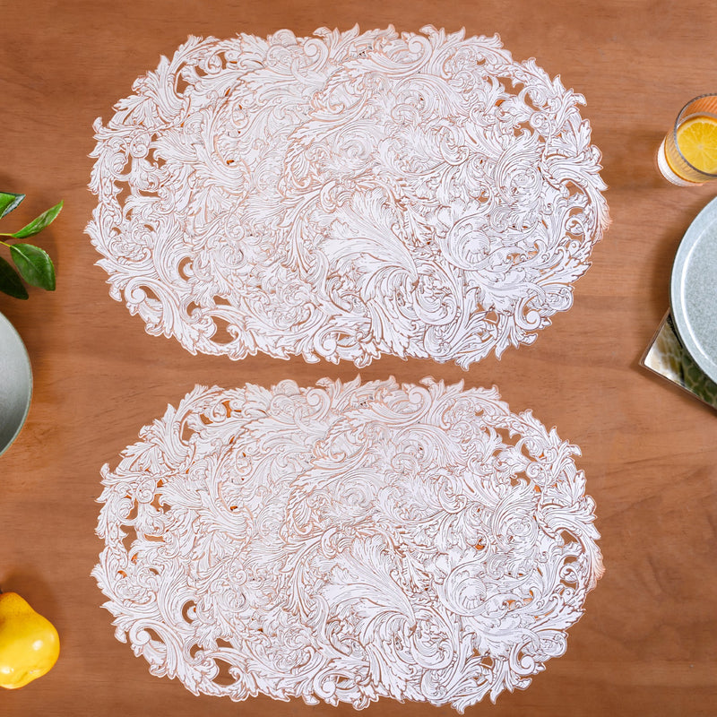 Rosé Luxe Round Tablemat Set Of 6