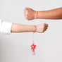 Rose Rakhi Lumba Set For Bhaiya And Bhabhi