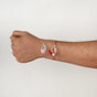 Rose and Pearl Set Of 2 Rakhi Gift Set