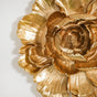 Flower Wall Decor Gold - Wall Decor, Gold Rose Wall Art, Living Room Wall Decor, Decorative Gold Rose, Rose Wall Decoration