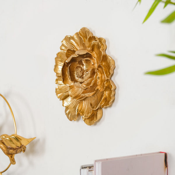 Rose Wall Decor For Living Room Gold