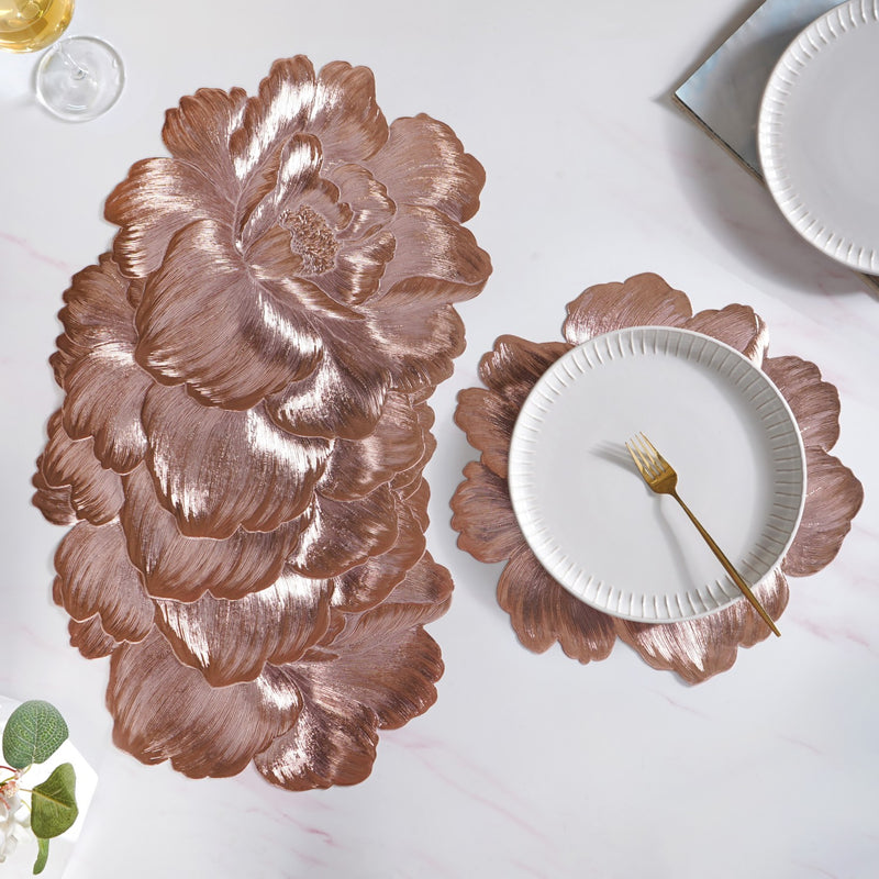 Rose Radiance Petal Placemat Set Of 6