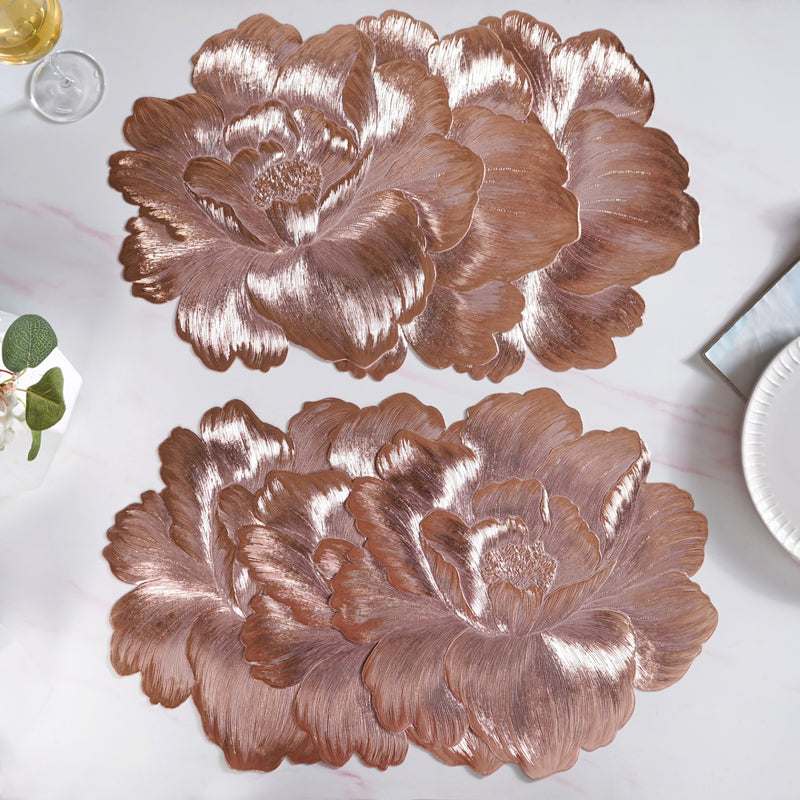 Rose Radiance Petal Placemat Set Of 6