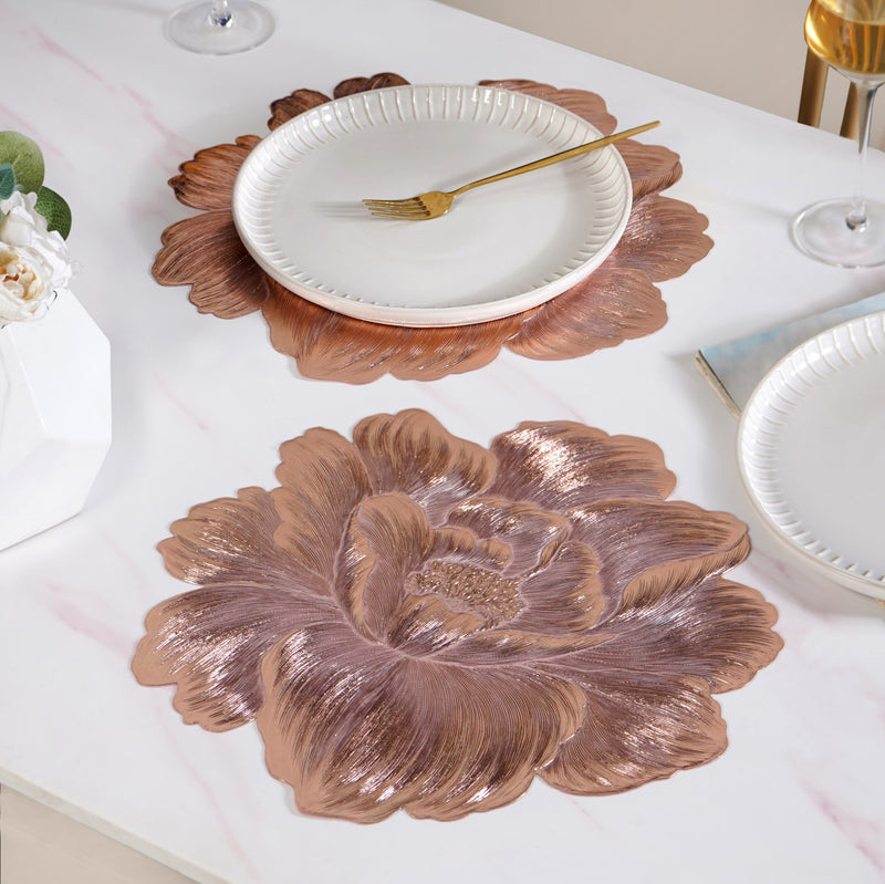 Rose Radiance Petal Placemat Set Of 6