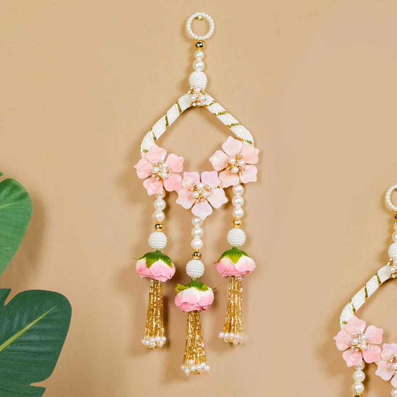 Rosebud And Pearl Decorative Door Hanging Set Of 2