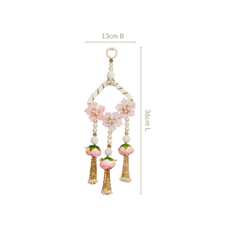 Rosebud And Pearl Decorative Door Hanging Set Of 2