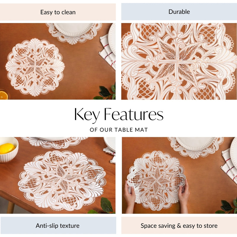 Rosegold Reverie Placemat Set Of 6