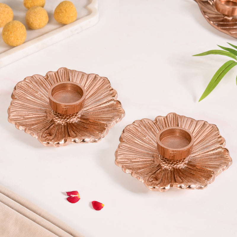 Roselle Tealight Candle Holder Set Of 2