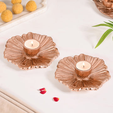 Roselle Tealight Candle Holder Set Of 2