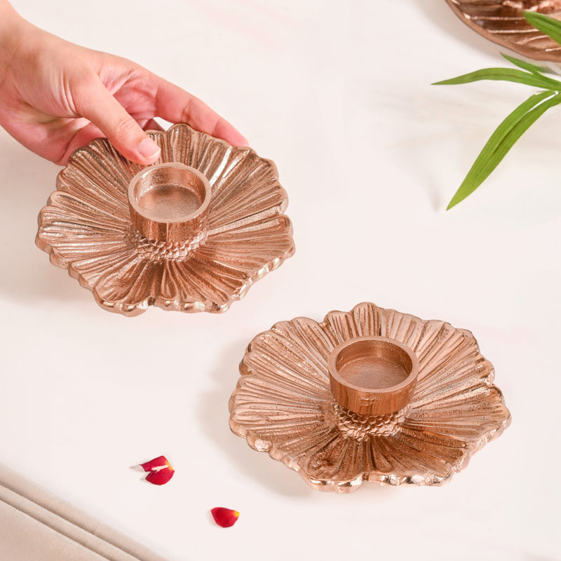 Roselle Tealight Candle Holder Set Of 2