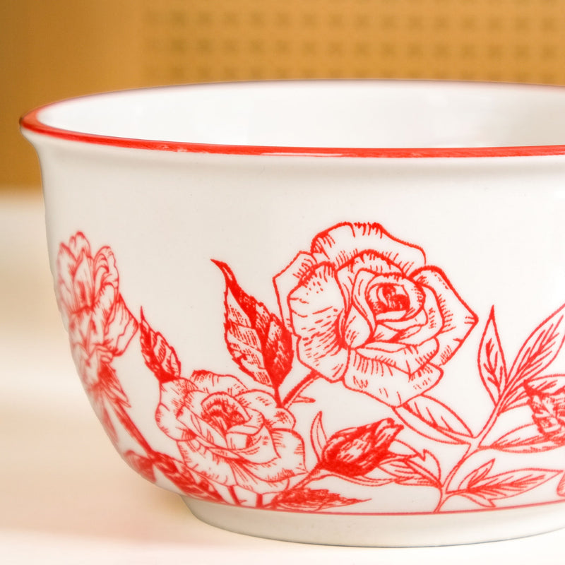 Rosetta Bowls And Spoons Set Of 4 400ml