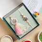 Rosetta Charm Rakhi And Lumba Gift Set