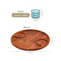 Platterazzi Round Serving Platter With Checkered Bowls Set Of 3