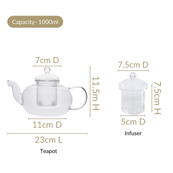Royal Teapot With Infuser 1000ml