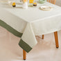 Running Stitch Grid 6 Seater Cotton Table Cover 203x152cm