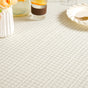 Running Stitch Grid 6 Seater Cotton Table Cover 203x152cm