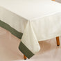 Running Stitch Grid 8 Seater Cotton Table Cover 274x152cm