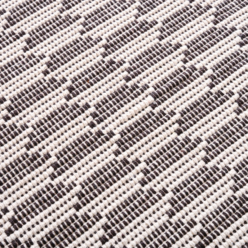 Brown And White Weave Rug 134x50cm