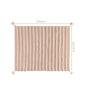 Rustic Stripes Brown And White Throw Blanket