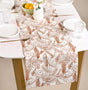 Mocha Fern Table Runner 6 Seater 185x35cm