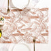 Mocha Fern Table Runner 6 Seater 185x35cm