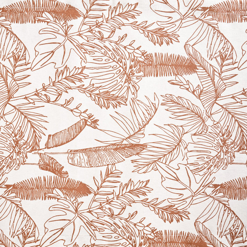 Mocha Fern Table Runner 6 Seater 185x35cm