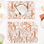 Mocha Fern Cotton Tablemat Set Of 4