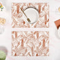 Mocha Fern Cotton Tablemat Set Of 4