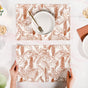 Mocha Fern Cotton Tablemat Set Of 4