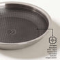 Non Stick Triply Induction Safe Honeycomb Frypan With Lid 2000ml