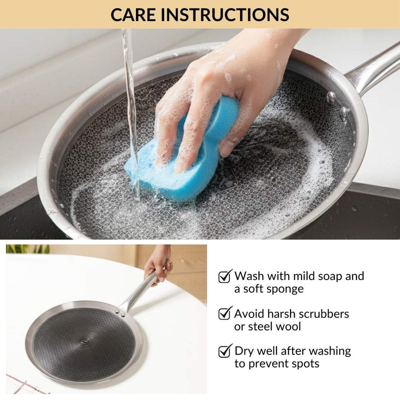 Non Stick Triply Induction Safe Honeycomb Dosa Tawa 32cm