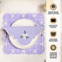 Lavender Embroidered Cotton Table Napkin Set Of 6