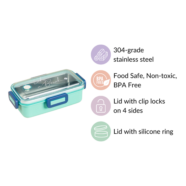 Stainless Steel Lunch Box Small Mint 530ml