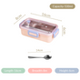 Stainless Steel Lunch Box For Office Small Pink 530ml