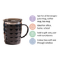 Stainless Steel Insulated Coffee Mug Black 400ml