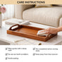Rustic Serving Tray With Handles 36x20cm