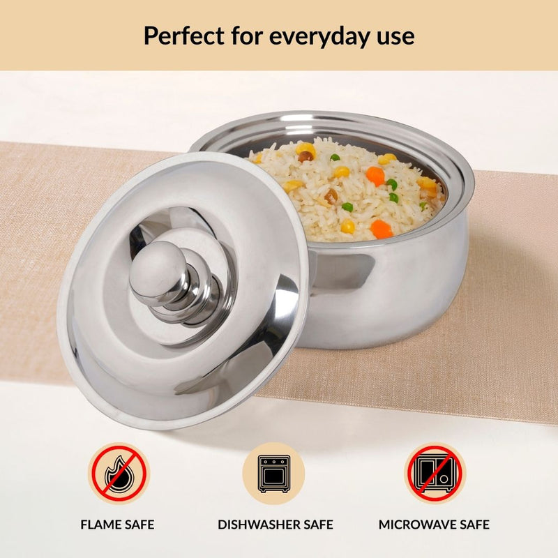 Stainless Steel Casserole 1000ml