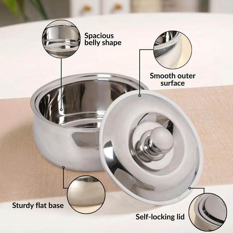 Stainless Steel Casserole 1000ml